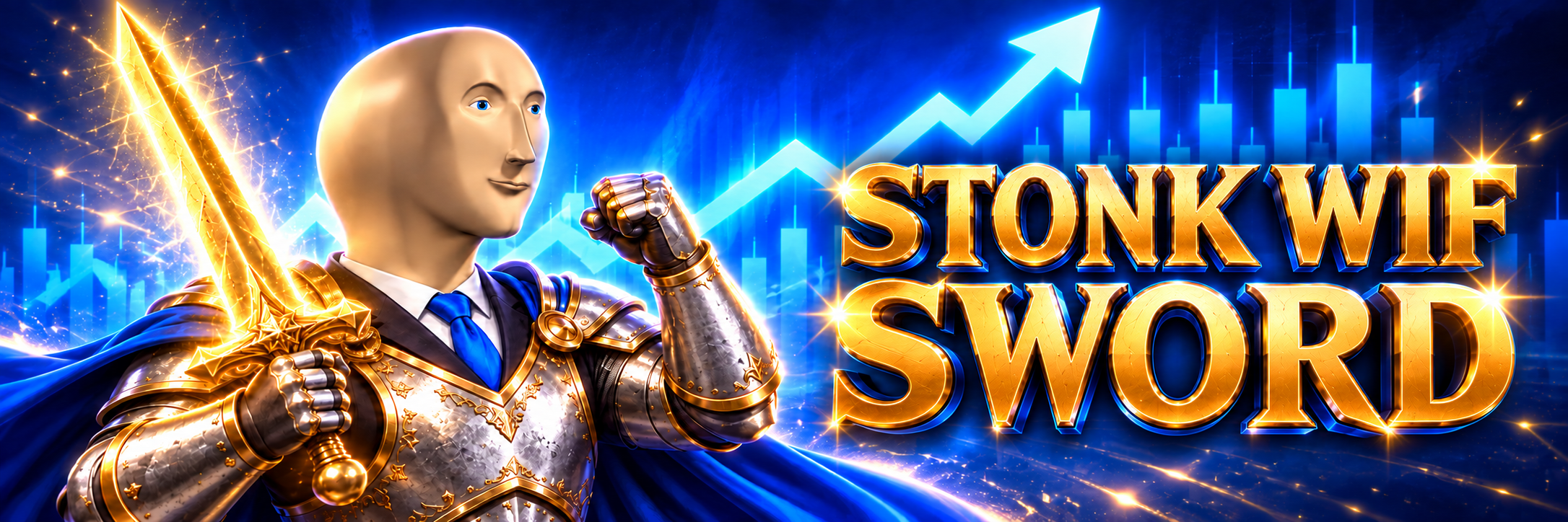 Stonk wif Sword — armored knight with a golden blade
